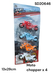 MOTO X 4 CHOPERS EN BLISTER  FAST RACING SD20646