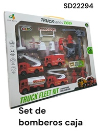 SET DE BOMBEROS EN CAJA VEHICULOS Y ACCESORIOS FLEET KIT SD22294