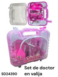 SET DE DOCTOR EN VALIJA CON TAPA TRANSPARENTE DOCTOR PLAY SET SD24390