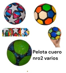 PELOTA DE CUERO NRO 2 VARIOS MODELO