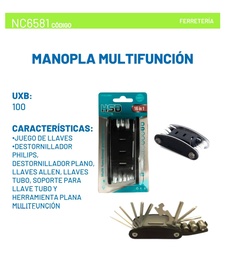 MANOPLA MULTIFUNCION EN BLISTER NC6581