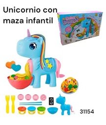 JUEGO CON MAZA UNICORNIO EN CAJA COLOR DOUGH 31154