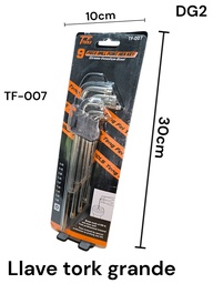 LLAVE TORK X 9 GRANDE DG2 EN BLISTER FT-007
