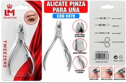 CORTA CUTICULA PINZA EN BLISTER LM 5978