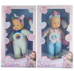 BEBOTE MILI TINY CON MAMADERA Y CHUPETE C/ SONIDOS 39CM 55792