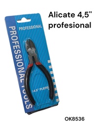 ALICATE BLISTER PROFESSIONAL 4.5" PARA MANUALIDADES OK8536 MANGO DE GOMA