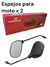 ESPEJO PARA MOTO X 2 EN CAJA HOSUYA SIDE MIRROR