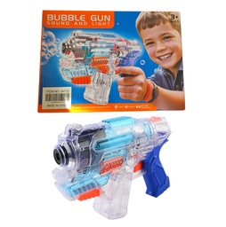 PISTOLA LANZA BURBUJAS TIPO ESPACIAL EN CAJA 24172