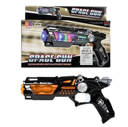 PISTOLA TIPO ESPACIAL BLACK ICE A PILA EN CAJA 24171 C/ LUZ Y SONIDO