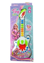 GUITARRA MUSICAL CON LUZ TINY MUSIC EN CAJA 38CM 52246
