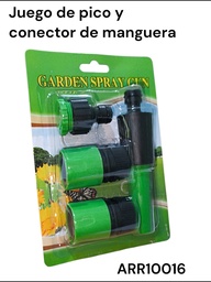 SET DE PICO Y CONECTOR PARA MANGUERA DE RIEGO ARR10016