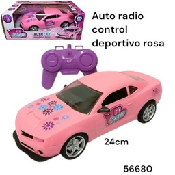 AUTO RADIO CONTROL ROSA GO SPEED EN CAJA 28X17 CM CON LUZ 56680
