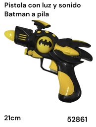 PISTOLA LUZ Y SONIDO BATMAN EN BOLSA 21CM 52861