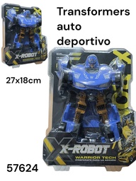 TRANSFORMER AUTO DEPORTIVO X-ROBOT EN BLISTER 57624
