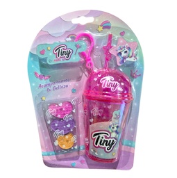 MAQUILLAJE GEL GLITER TINY LLAVERO Y PALETA DE 3 SOMBRAS BLISTER 3281