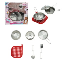SET DE COCINA TINY HOME 6 PCS DE ACERO 56686