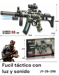 FUCIL TACTICO CON LUZ Y SONIDO EN CAJA WEAPON JY-26-296