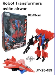 ROBOT TRANSFORMERS EN AVION EN CAJA AIRWAR JY-25-159