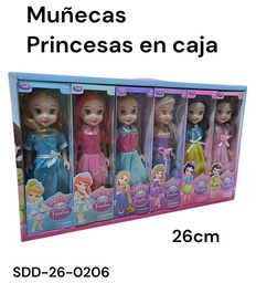 MUÑECAS PRINCESAS 25CM EN CAJA C/U MY FIRST SDD-26-0206