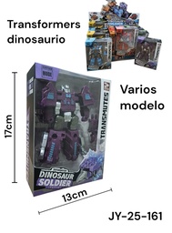 ROBOT DINO TRANSFORMERS EN CAJA EXIBIDORA VARIOS MODELOS DINOSAUR SOLDIER JY-25-161