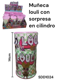 MUÑECA LOULI EN CILINDRO SORPRESA 14 CM SDD1024
