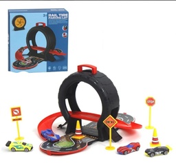 PISTA DE CARRERAS PORTATIL PLEGABLE C/ VEHICULOS Y ACCESORIOS JY-25-646