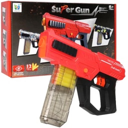 PISTOLA LANZA DARDOS X12 EN CAJA SUPER GUN JY-25-547