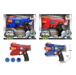 PISTOLA C/ LUZ, SONIDO Y VIBRACION 5 SONIDOS DIFERENTES  22X15CM JY-25-263