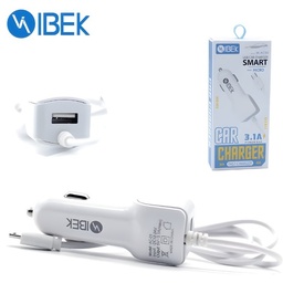CARGADOR TIPO C PARA AUTO IBEK 3.1A IK-AC05