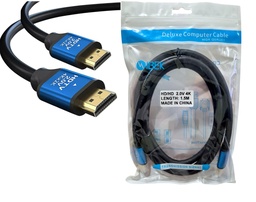 CABLE HDMI 2.0 4K IBEK 1.5M PUNTA AZUL EN BOLSA