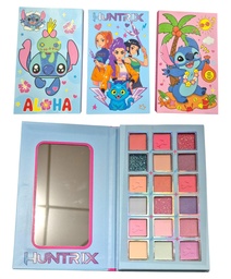 PALETA DE SOMBRAS 18 COLORES RECTANGULAR K-POP STICH 18024 18037