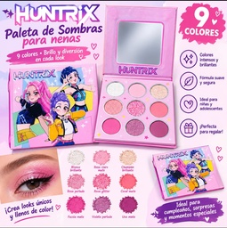 PALETA 9 COLORES EN ESTUCHE HUNTRIX K-POP 0935