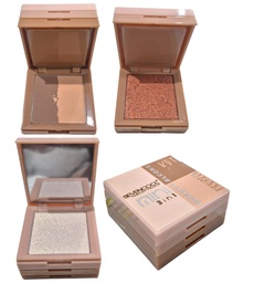 KIT 3 EN 1 SEVENCOOL ILUMINADOR, BRONZER, CONTORNO C/ESPEJO 891A