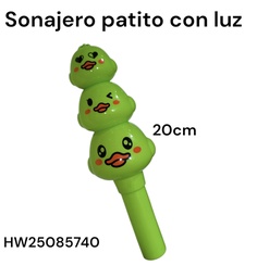 SONAJERO INFANTIL PATO 3 CABEZA CON LUZ 625242