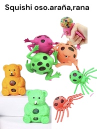 SQUISHI RANA,OSO,ARAÑA COLORES VARIOS