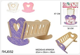 MIS MUEBLES CUNA MESEDORA VAIVEN MDF EN BOLSA RKJ032