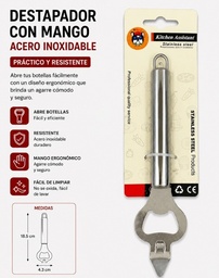 DESTAPADOR MANGO DE METAL EN CARD MTK045