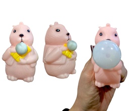 SQUISHY CASTOR CON GLOBITO NC9503