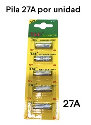 PILA 27A EN BLISTER POR UNIDAD T&E