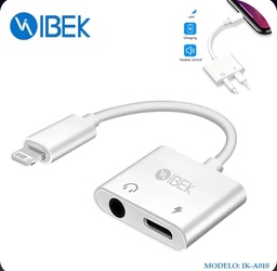 ADAPTADOR IBEK PARA AURICULAR Y TIPO C A SALIDA IPHONE IK-A010 3.5 MM