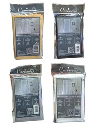 PROTECTOR PARA CORTINA DE BAÑO BLANCO NEGRO BEIGE Y GRIS 1.8X1.8 MTS C/ OJALILLOS METALICOS CARESSE