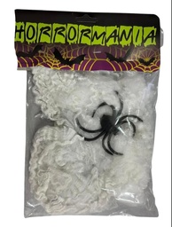 TELA DE ARAÑA CON ARAÑA HORRORMANIA