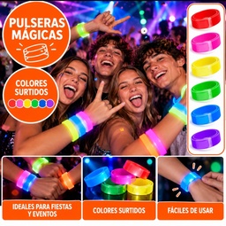 PULSERA FLUOR MAGICA COLORES SURTIDOS IY-0780