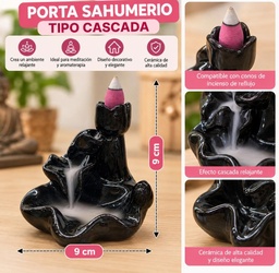 PORTA SAHUMERIO CASCADA 9CM EN CAJA GF35080