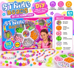 SET DE FORNITURA PARA ARMAR EN CAJA STRING BEADS DIY