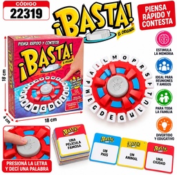 JUEGO BASTA YA CHICO 18X18 CM EN CAJA 22713