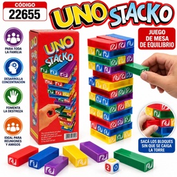 JUEGO UNO STACKO YENGA EN CAJA