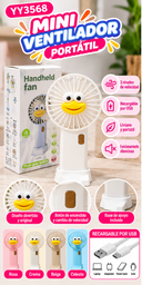 [YY3568] MINI VENTILADOR CON BASE Y CARITA 6X13CM YY3568